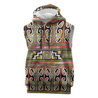Maori Matariki Sleeveless Hoodie Yellow Galaxy Aesthetic Koru Art