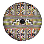 Maori Matariki Spare Tire Cover Yellow Galaxy Aesthetic Koru Art