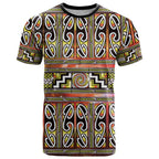 Maori Matariki T Shirt Yellow Galaxy Aesthetic Koru Art