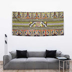 Maori Matariki Tapestry Yellow Galaxy Aesthetic Koru Art