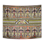 Maori Matariki Tapestry Yellow Galaxy Aesthetic Koru Art