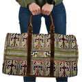 Maori Matariki Travel Bag Yellow Galaxy Aesthetic Koru Art