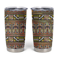 Maori Matariki Tumbler Cup Yellow Galaxy Aesthetic Koru Art