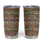 Maori Matariki Tumbler Cup Yellow Galaxy Aesthetic Koru Art