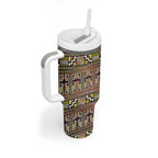 Maori Matariki Tumbler With Handle Yellow Galaxy Aesthetic Koru Art