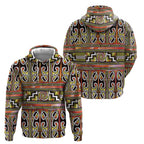 Maori Matariki Zip Hoodie Yellow Galaxy Aesthetic Koru Art
