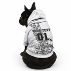 Custom New Zealand Silver Fern Rugby Pet Hoodie Aotearoa Kiwi Maori White Version