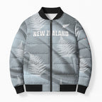 Custom Rugby New Zealand 2026 Bomber Puffer Jacket The Fern Go Champions