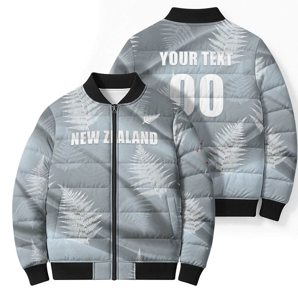 Custom Rugby New Zealand 2026 Bomber Puffer Jacket The Fern Go Champions