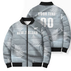 Custom Rugby New Zealand 2026 Bomber Puffer Jacket The Fern Go Champions