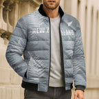 Custom Rugby New Zealand 2026 Bomber Puffer Jacket The Fern Go Champions