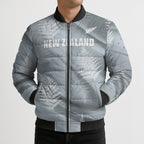 Custom Rugby New Zealand 2026 Bomber Puffer Jacket The Fern Go Champions