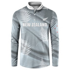 Custom Rugby New Zealand 2026 Button Sweatshirt The Fern Go Champions