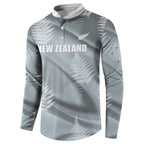 Custom Rugby New Zealand 2026 Button Sweatshirt The Fern Go Champions