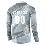 Custom Rugby New Zealand 2026 Button Sweatshirt The Fern Go Champions