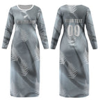 Custom Rugby New Zealand 2026 Couples Matching Long Sleeve Bodycon Dress and Hawaiian Shirt The Fern Go Champions