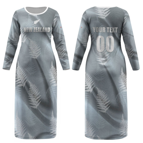 Custom Rugby New Zealand 2026 Couples Matching Long Sleeve Bodycon Dress and Long Sleeve Button Shirt The Fern Go Champions