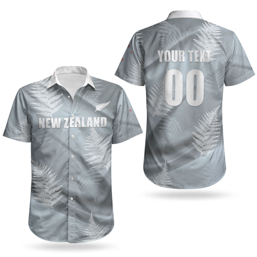 Custom Rugby New Zealand 2026 Couples Matching Off The Shoulder Long Sleeve Dress and Hawaiian Shirt The Fern Go Champions