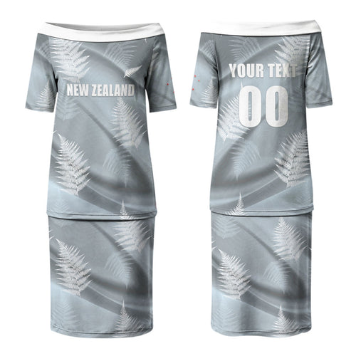Custom Rugby New Zealand 2026 Couples Matching Puletasi and Hawaiian Shirt The Fern Go Champions