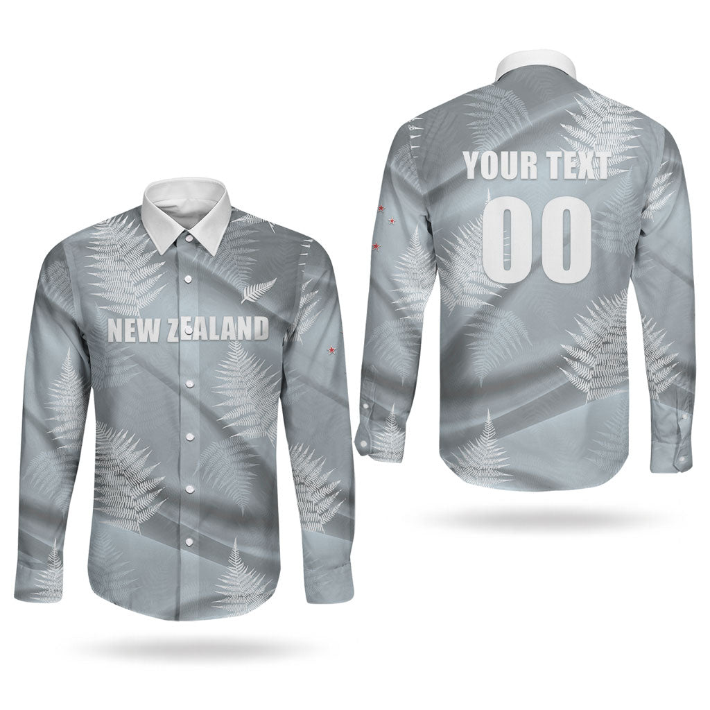 Custom Rugby New Zealand 2026 Couples Matching Puletasi and Long Sleeve Button Shirt The Fern Go Champions