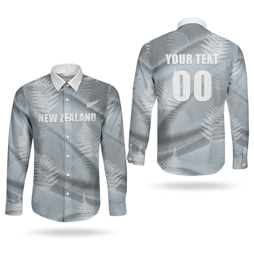 Custom Rugby New Zealand 2026 Couples Matching Summer Maxi Dress and Long Sleeve Button Shirt The Fern Go Champions