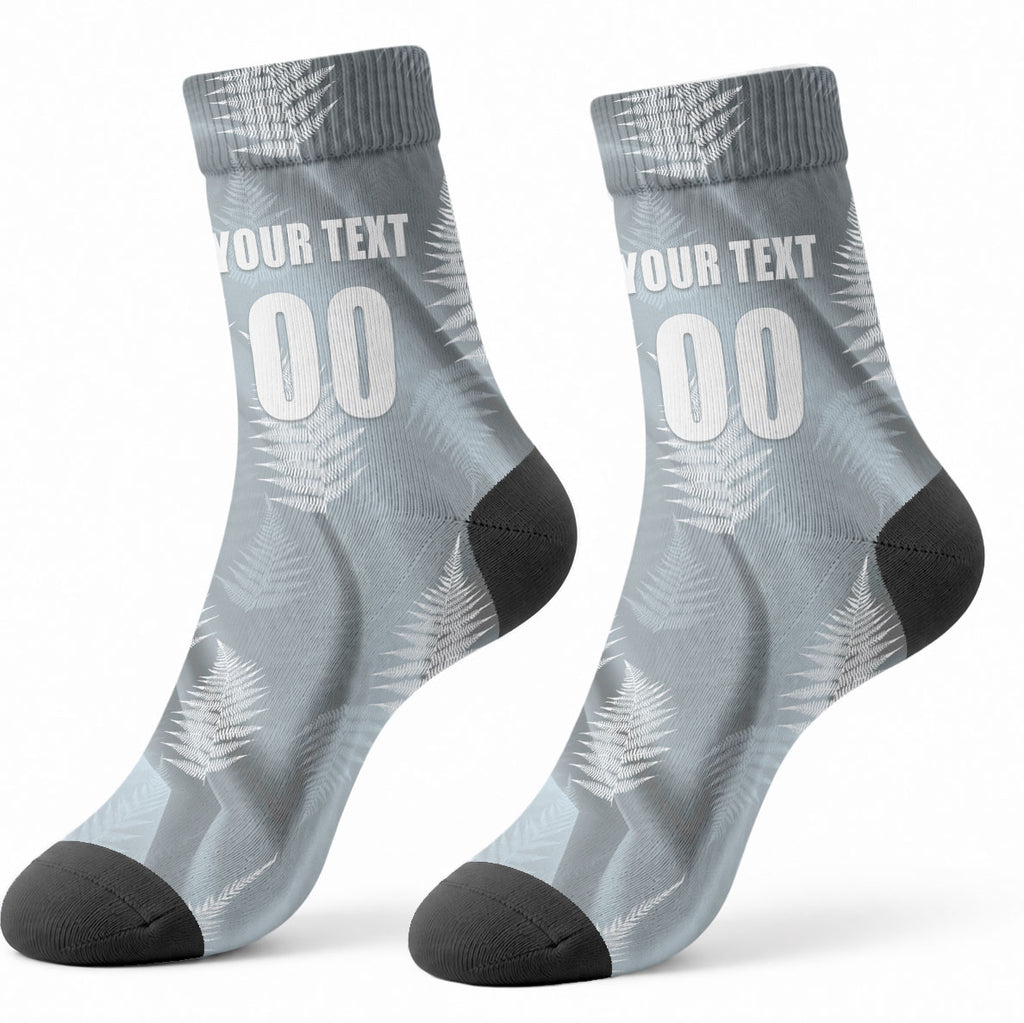 Custom Rugby New Zealand 2026 Crew Socks The Fern Go Champions