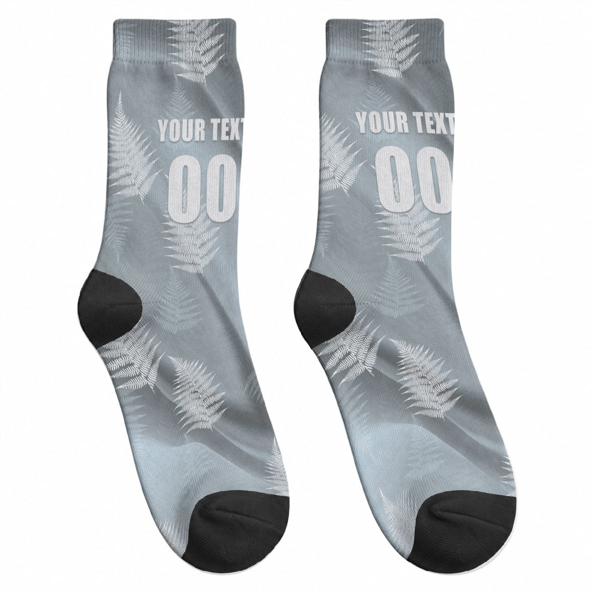 Custom Rugby New Zealand 2026 Crew Socks The Fern Go Champions