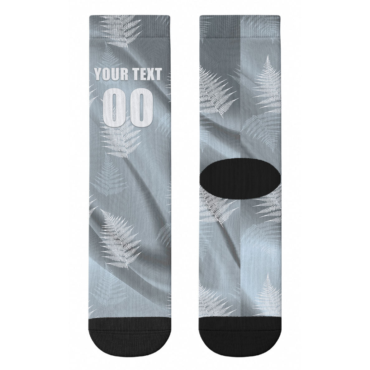 Custom Rugby New Zealand 2026 Crew Socks The Fern Go Champions