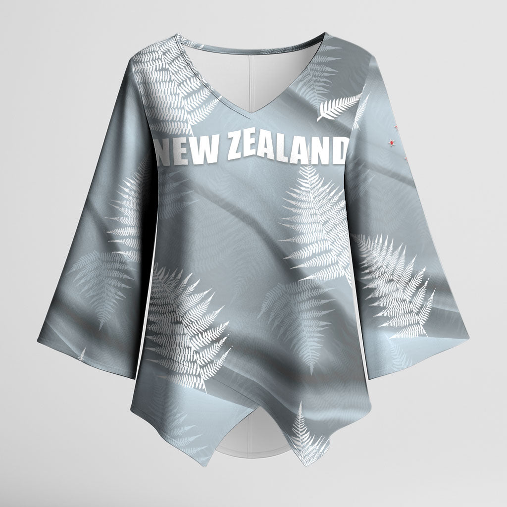 Custom Rugby New Zealand 2026 Kimono Sleeve Blouse The Fern Go Champions