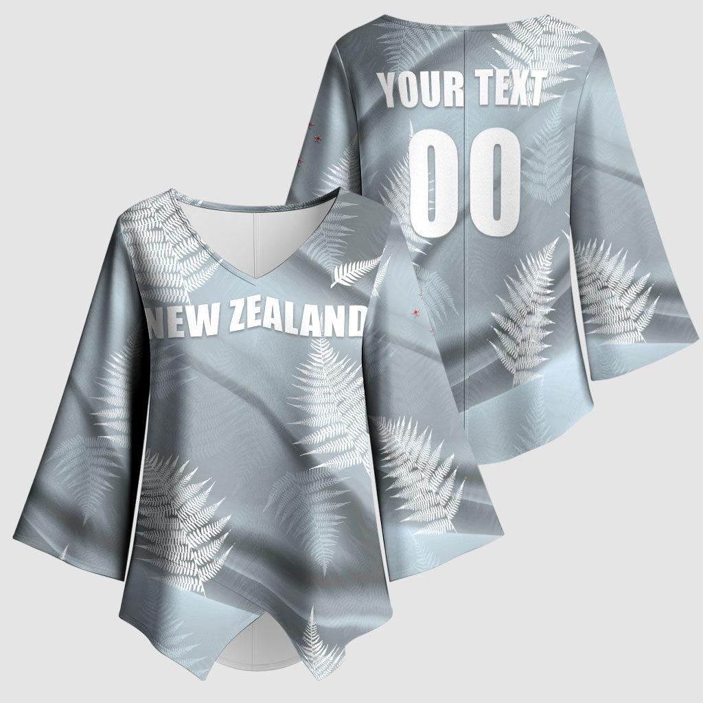 Custom Rugby New Zealand 2026 Kimono Sleeve Blouse The Fern Go Champions