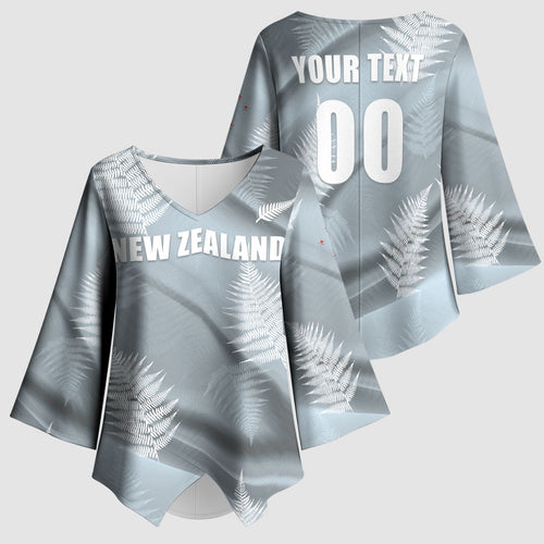 Custom Rugby New Zealand 2026 Kimono Sleeve Blouse The Fern Go Champions