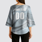 Custom Rugby New Zealand 2026 Kimono Sleeve Blouse The Fern Go Champions