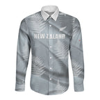 Custom Rugby New Zealand 2026 Long Sleeve Button Shirt The Fern Go Champions