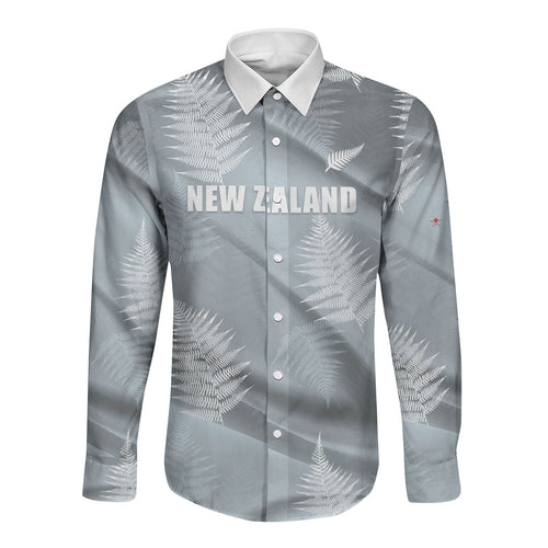 Custom Rugby New Zealand 2026 Long Sleeve Button Shirt The Fern Go Champions