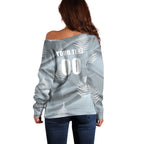 Custom Rugby New Zealand 2026 Off Shoulder Sweater The Fern Go Champions
