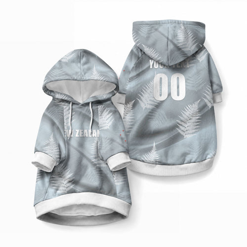 Custom Rugby New Zealand 2026 Pet Hoodie The Fern Go Champions