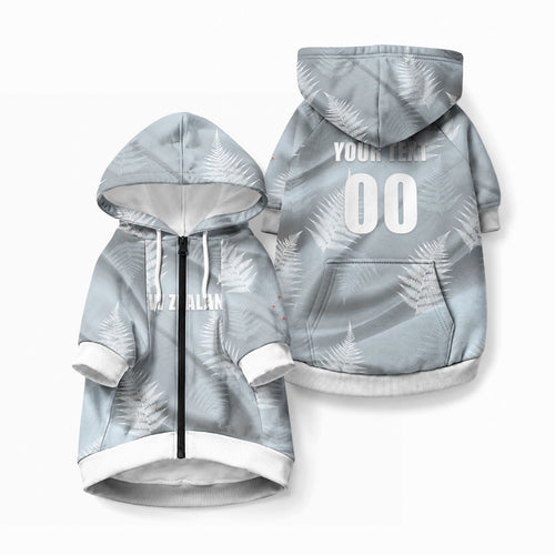 Custom Rugby New Zealand 2026 Pet Hoodie The Fern Go Champions