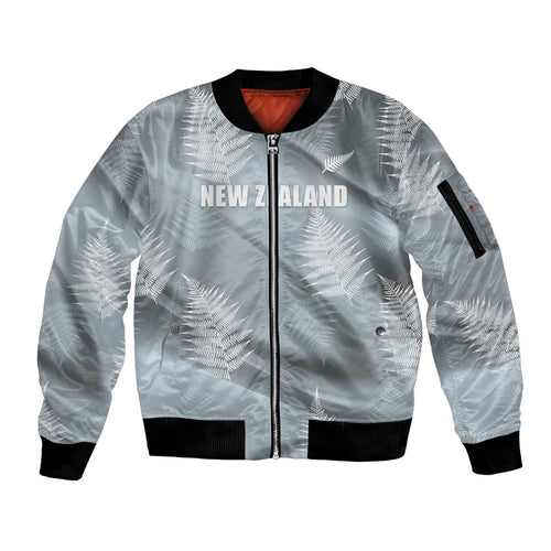 Custom Rugby New Zealand 2026 Sleeve Zip Bomber Jacket The Fern Go Champions