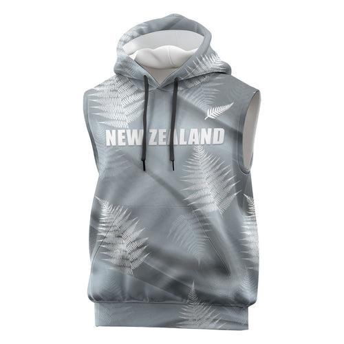 Custom Rugby New Zealand 2026 Sleeveless Hoodie The Fern Go Champions