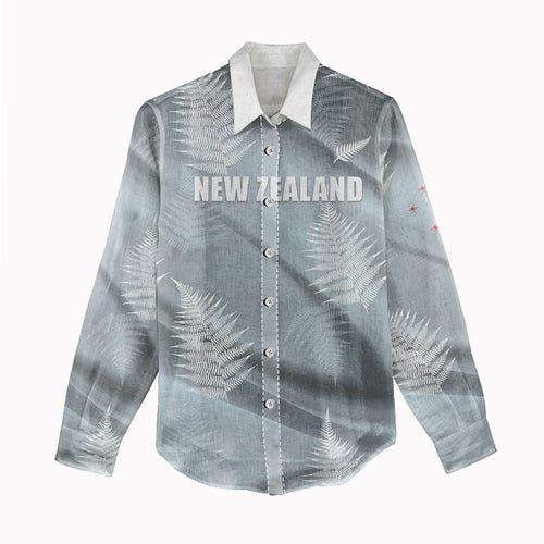 Custom Rugby New Zealand 2026 Women Casual Shirt The Fern Go Champions