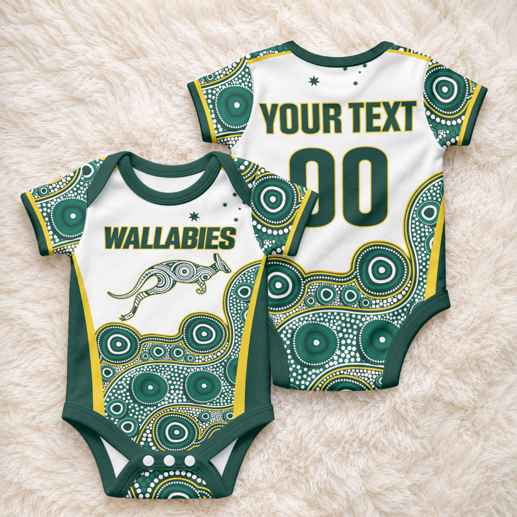 Custom Rugby Australia 2026 Baby Onesie Wallabies Go Champions
