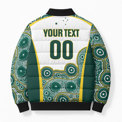 Custom Rugby Australia 2026 Bomber Puffer Jacket Wallabies Go Champions
