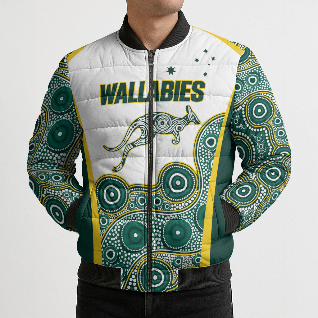 Custom Rugby Australia 2026 Bomber Puffer Jacket Wallabies Go Champions