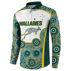 Custom Rugby Australia 2026 Button Sweatshirt Wallabies Go Champions