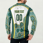 Custom Rugby Australia 2026 Button Sweatshirt Wallabies Go Champions