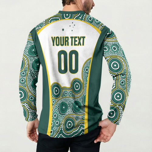Custom Rugby Australia 2026 Button Sweatshirt Wallabies Go Champions