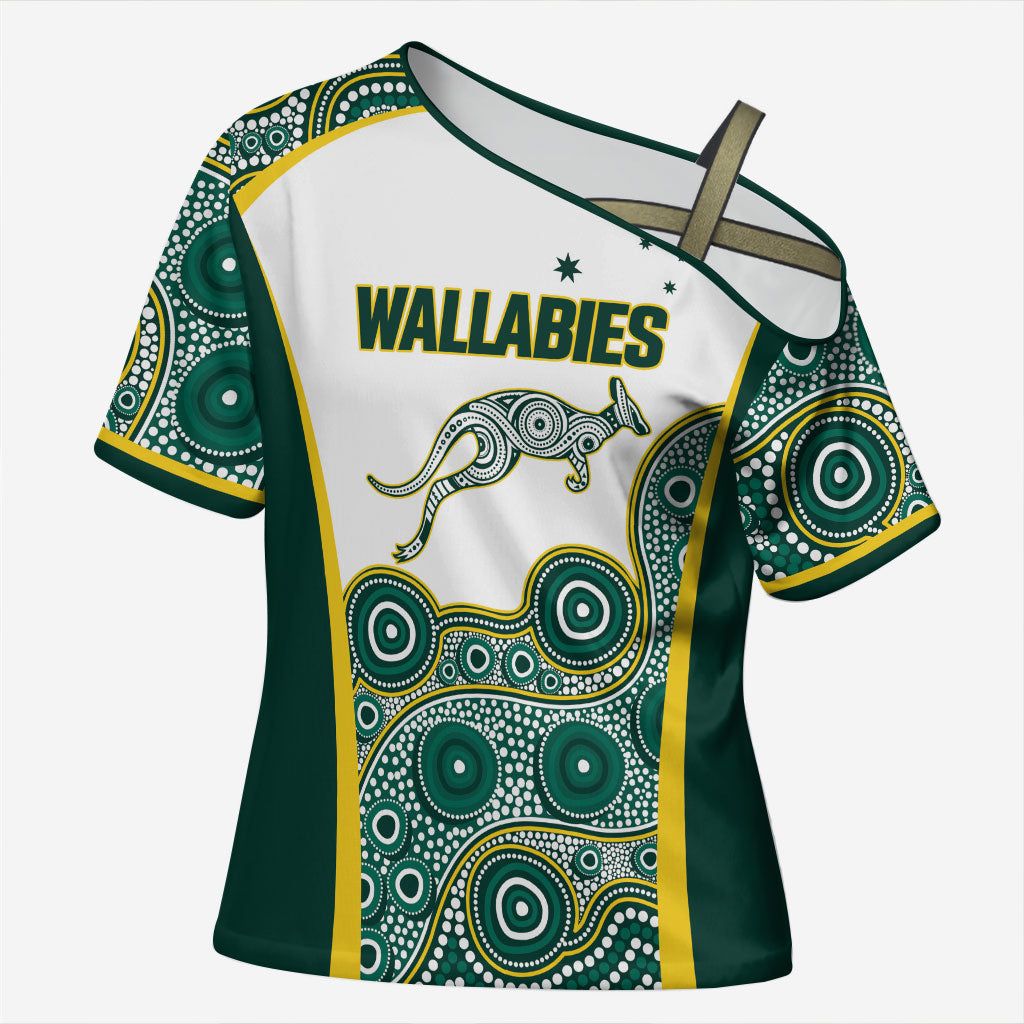 Custom Rugby Australia 2026 Cross Shoulder Shirt Wallabies Go Champions