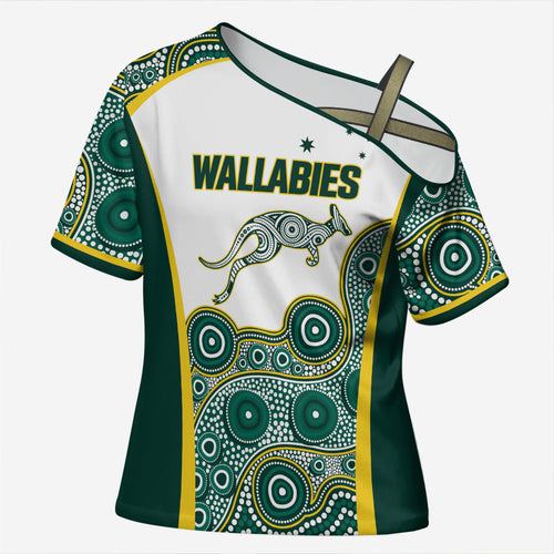 Custom Rugby Australia 2026 Cross Shoulder Shirt Wallabies Go Champions