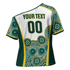 Custom Rugby Australia 2026 Cross Shoulder Shirt Wallabies Go Champions