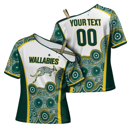 Custom Rugby Australia 2026 Cross Shoulder Shirt Wallabies Go Champions